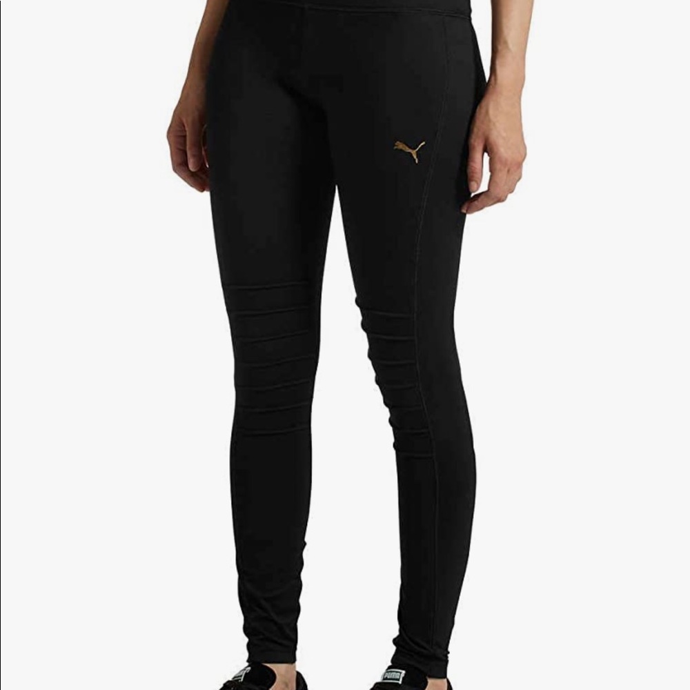 NWT Puma Black Moto Leggings Size M